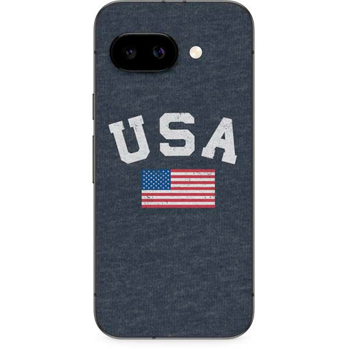 USA with American Flag Google Pixel 9a Skin